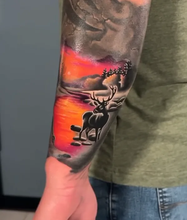 Black and grey realism tattoo by Damian Acosta