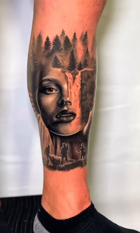 Black and grey realism tattoo by Damian Acosta
