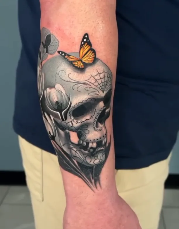 Illustrative tattoo by Joel Kendellen