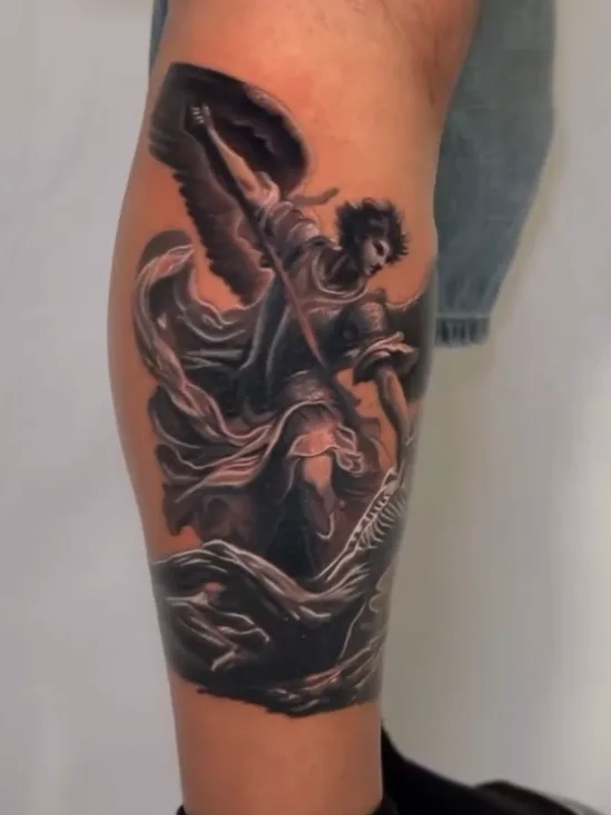 Illustrative tattoo by Joel Kendellen