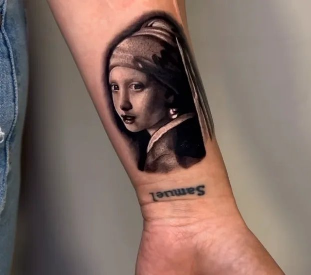 Illustrative tattoo by Joel Kendellen