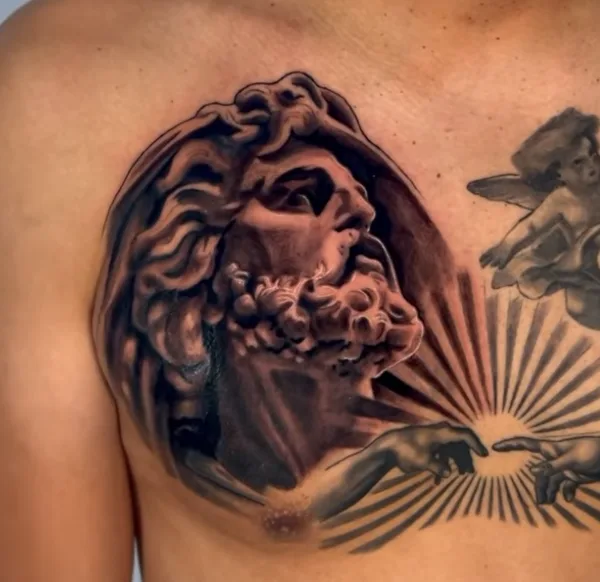 Illustrative tattoo by Joel Kendellen