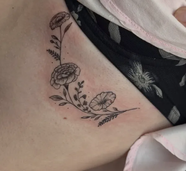 Fine line tattoo by Kenderlyn
